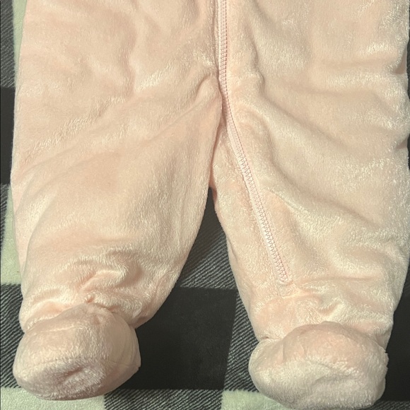 Carter's Pink Fleece One Piece Winter Suit with Bear Ears size 6-9 Months - Picture 5 of 16
